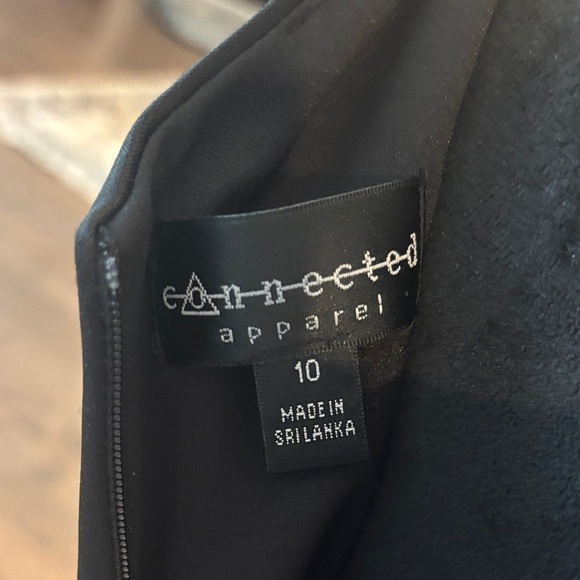 Connected Apparel Black Dress with Lace Detail - Picture 6 of 6